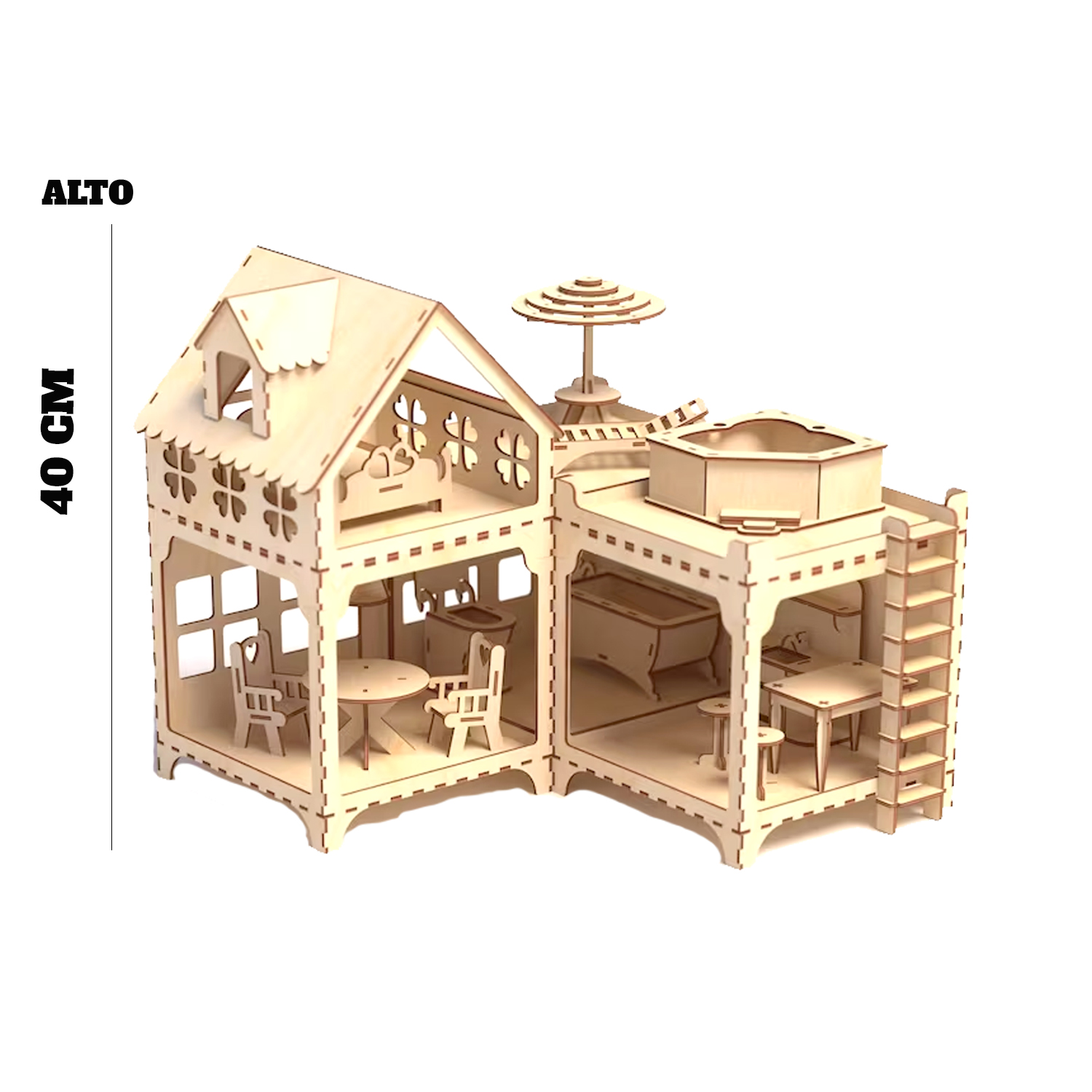 Casa de Muñecas de Madera: Juego Creativo y Diversión en Miniatura