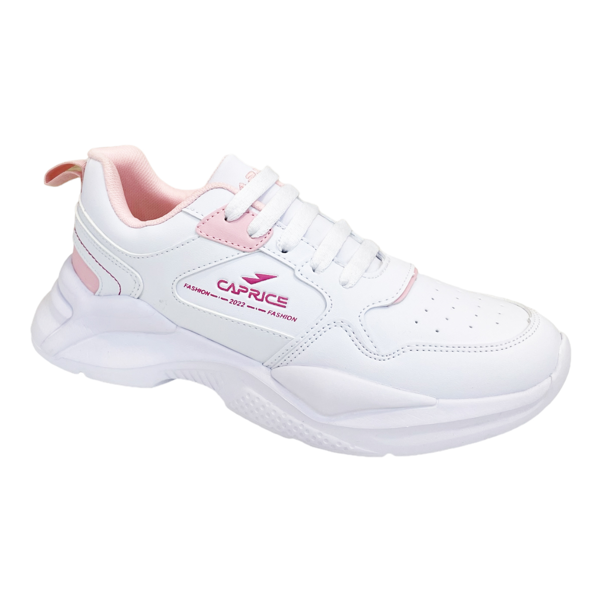 Tenis Blancos Escolares Niña Juvenil Caprice Sketch Vinipiel 22-26