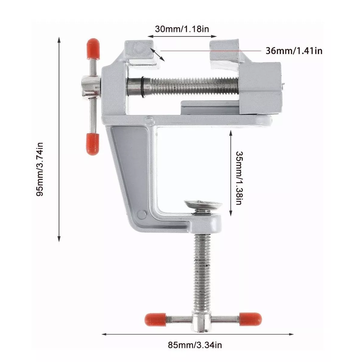 Tornillo De Banco Mini Con Base Fija Profesional Platedo