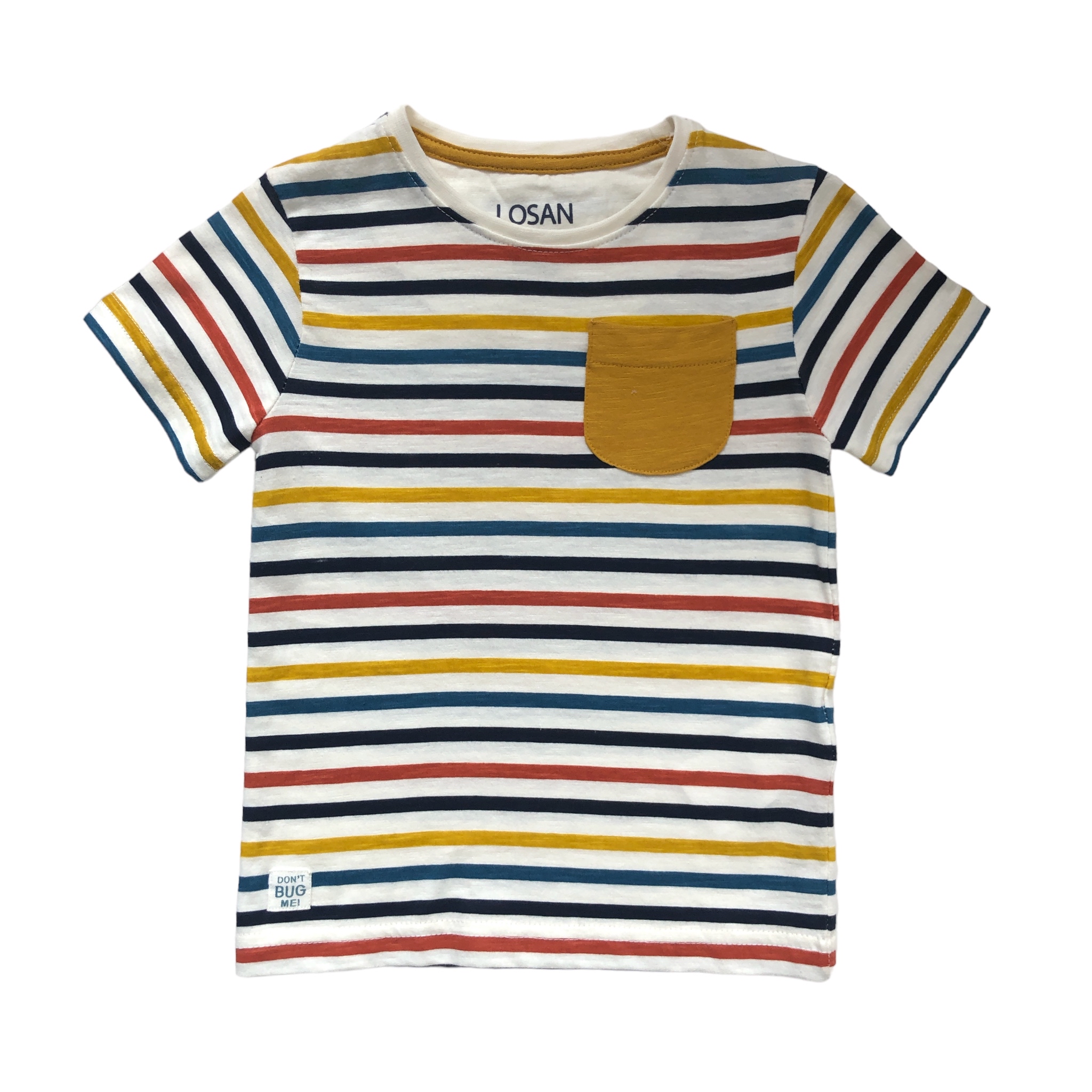 Playera rayas manga corta niño Losan