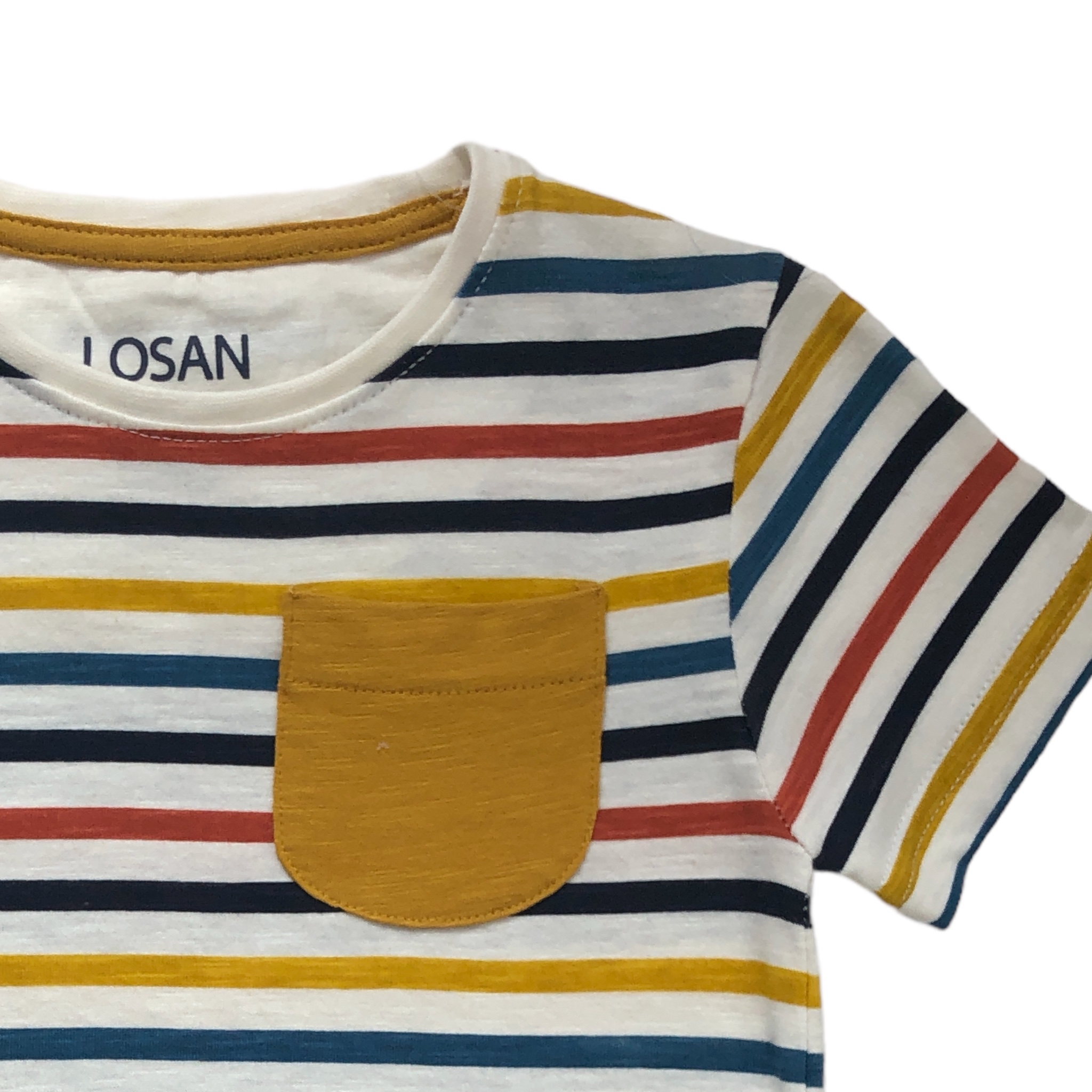 Playera rayas manga corta niño Losan