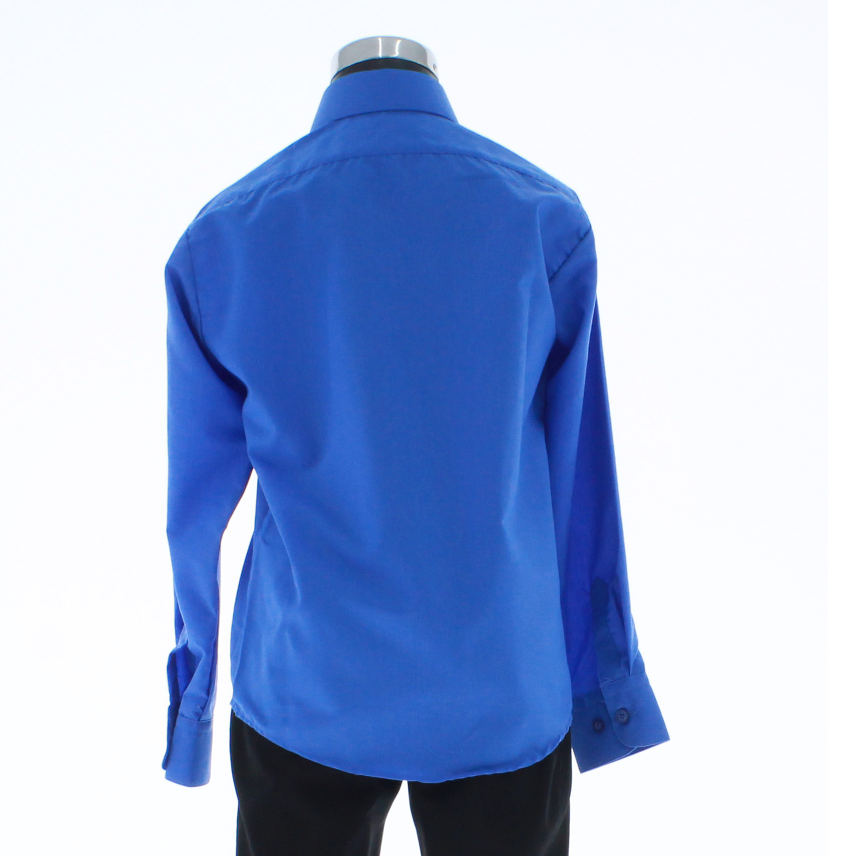 Camisa De Vestir Niño Color Azul Rey Manga Larga 3611 2 A 18 Años