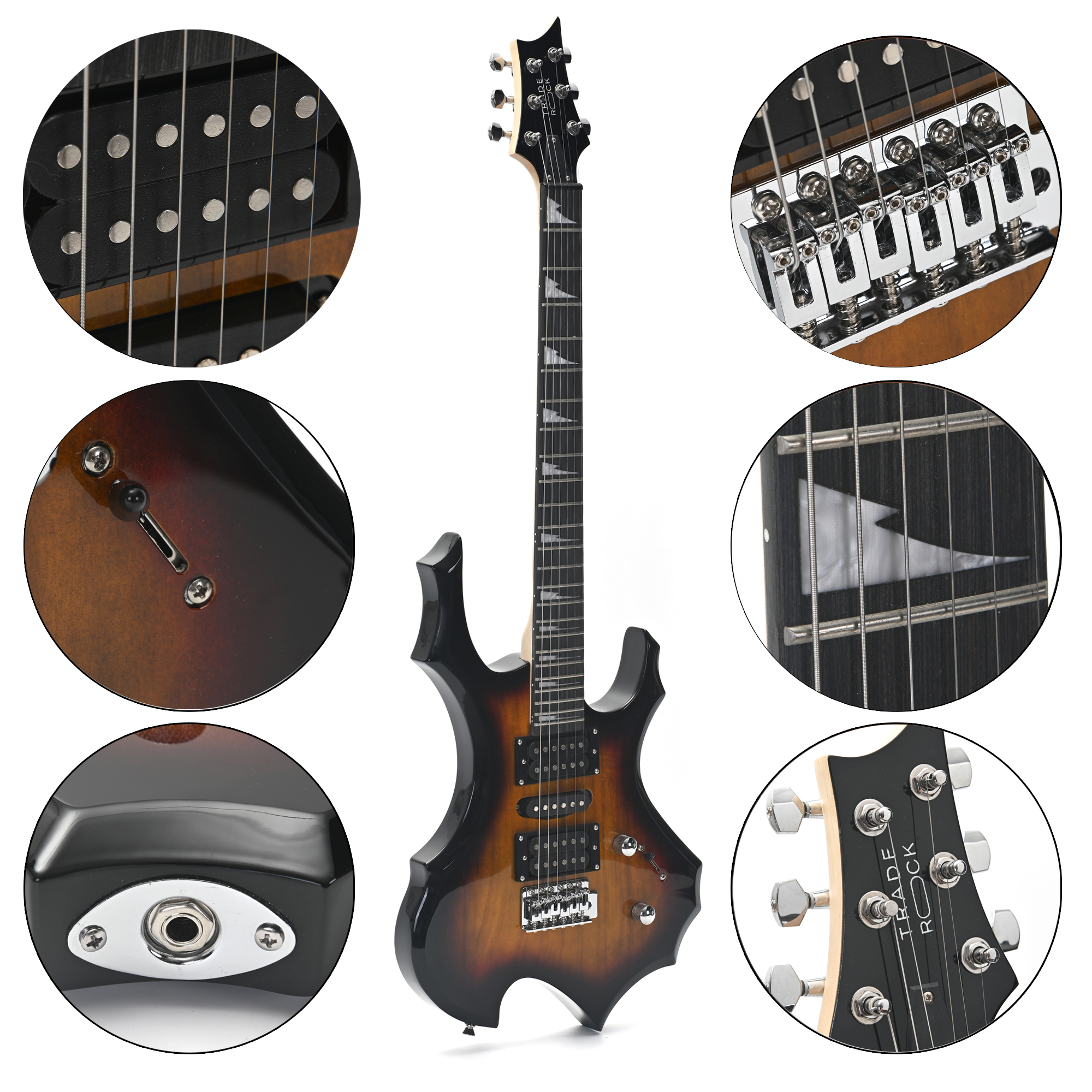 Guitarra Electrica Kit para Principiantes con Accesorios Cuerdas Afinador y Amplificador