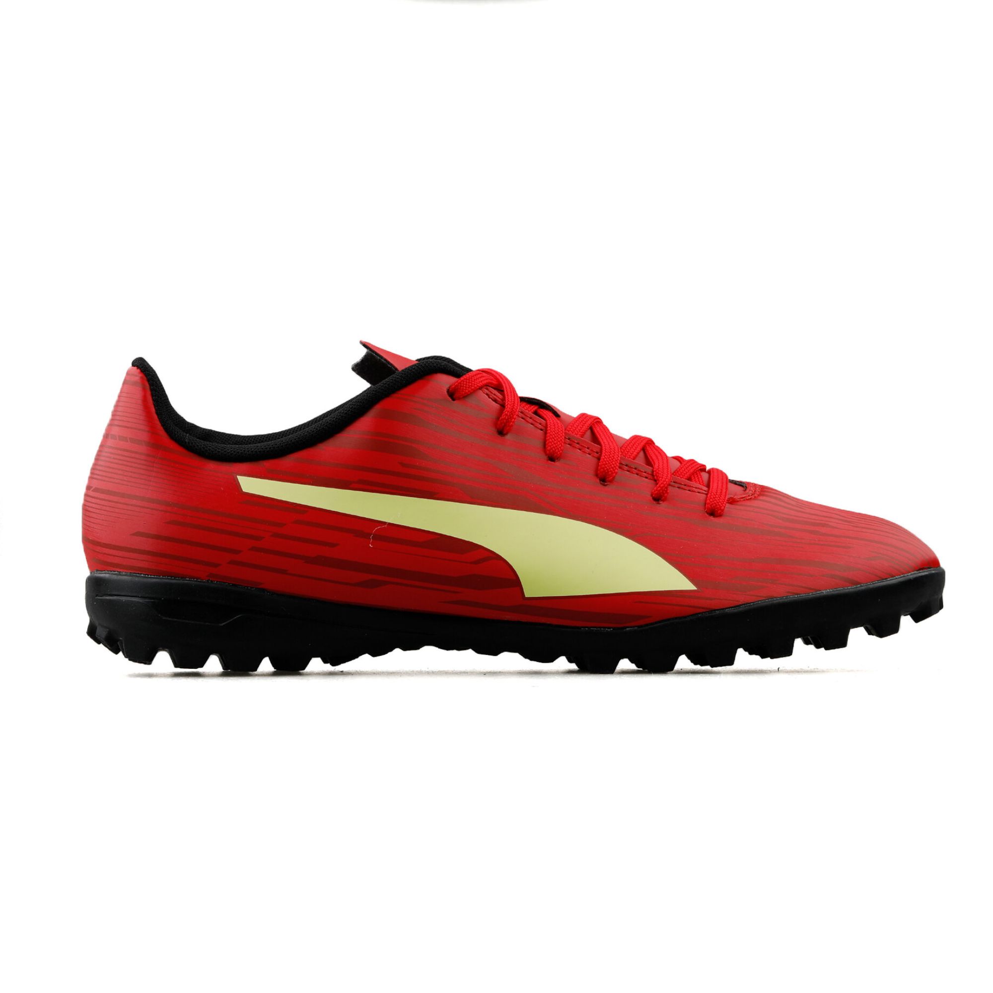 Tenis Puma Rapido III TT Fútbol Rápido Rojo con Amarillo Hombre Originales 10657407