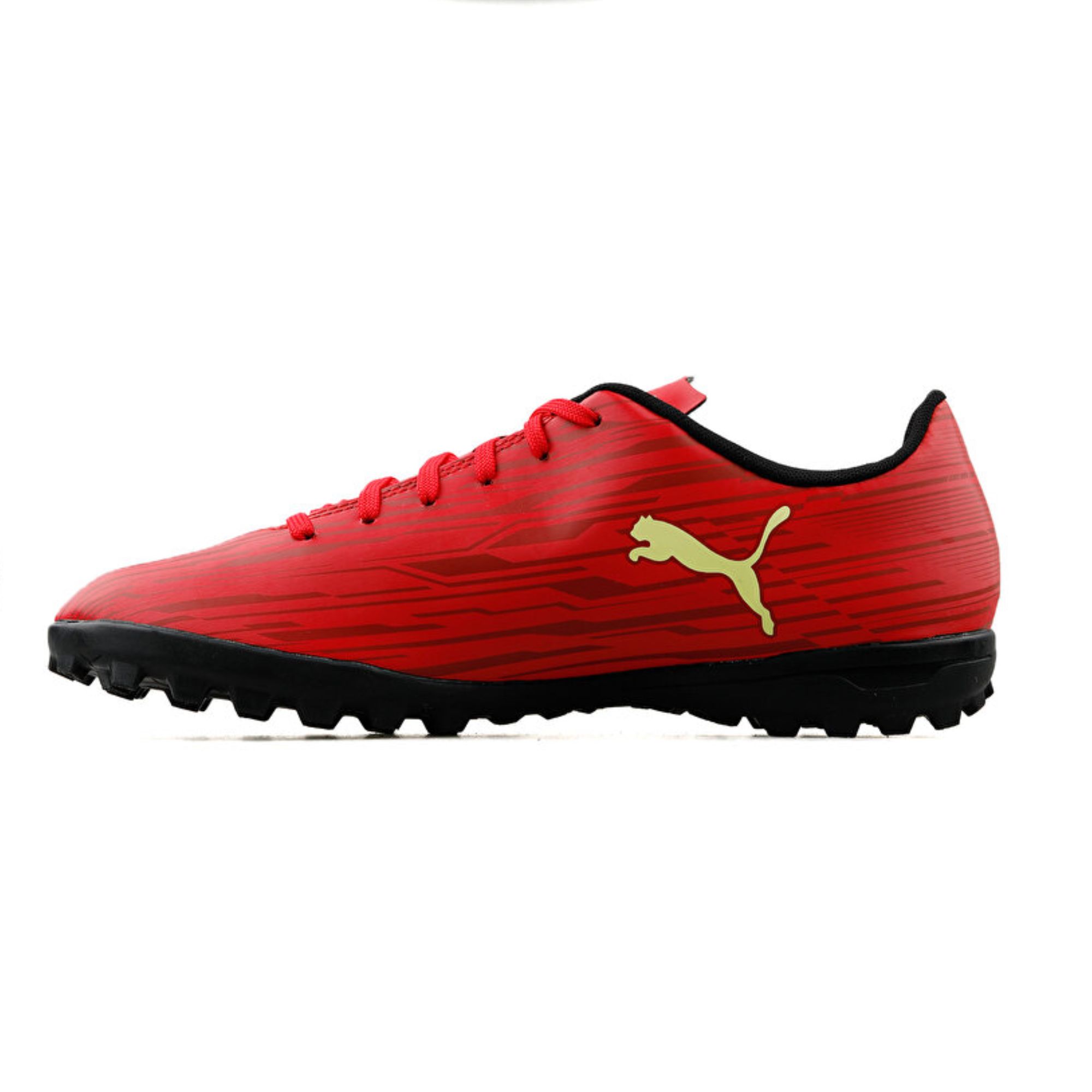 Tenis Puma Rapido III TT Fútbol Rápido Rojo con Amarillo Hombre Originales 10657407