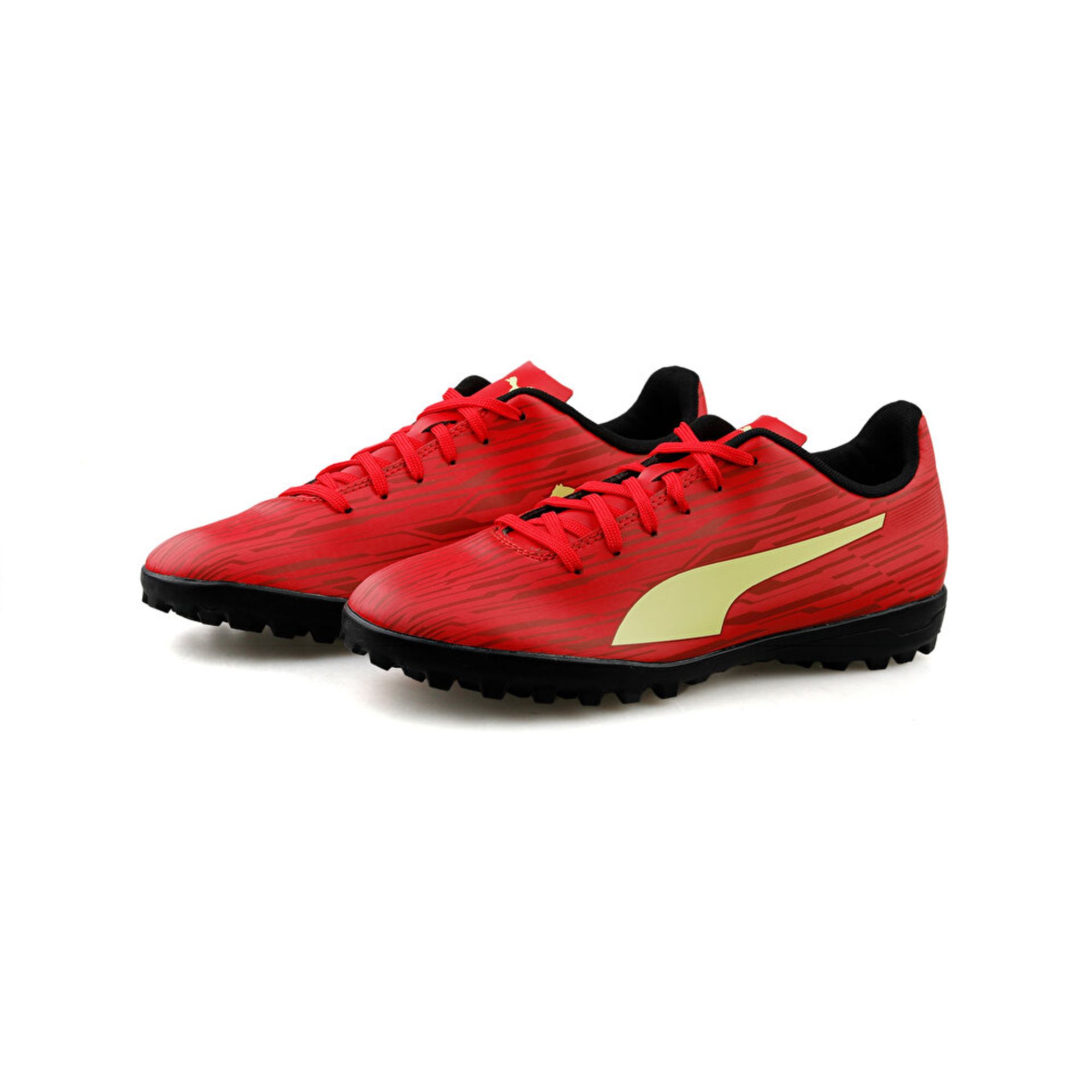 Tenis Puma Rapido III TT Fútbol Rápido Rojo con Amarillo Hombre Originales 10657407