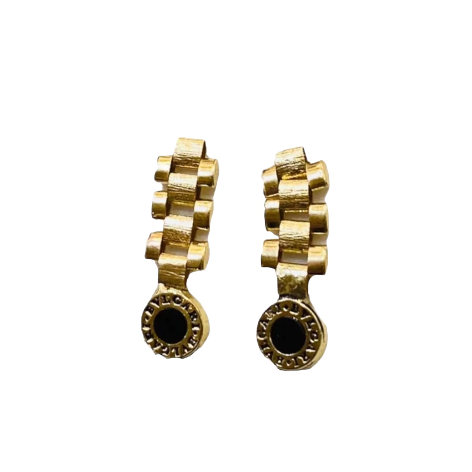 Aretes Tejido Rolex Oro 14k + Obsequio