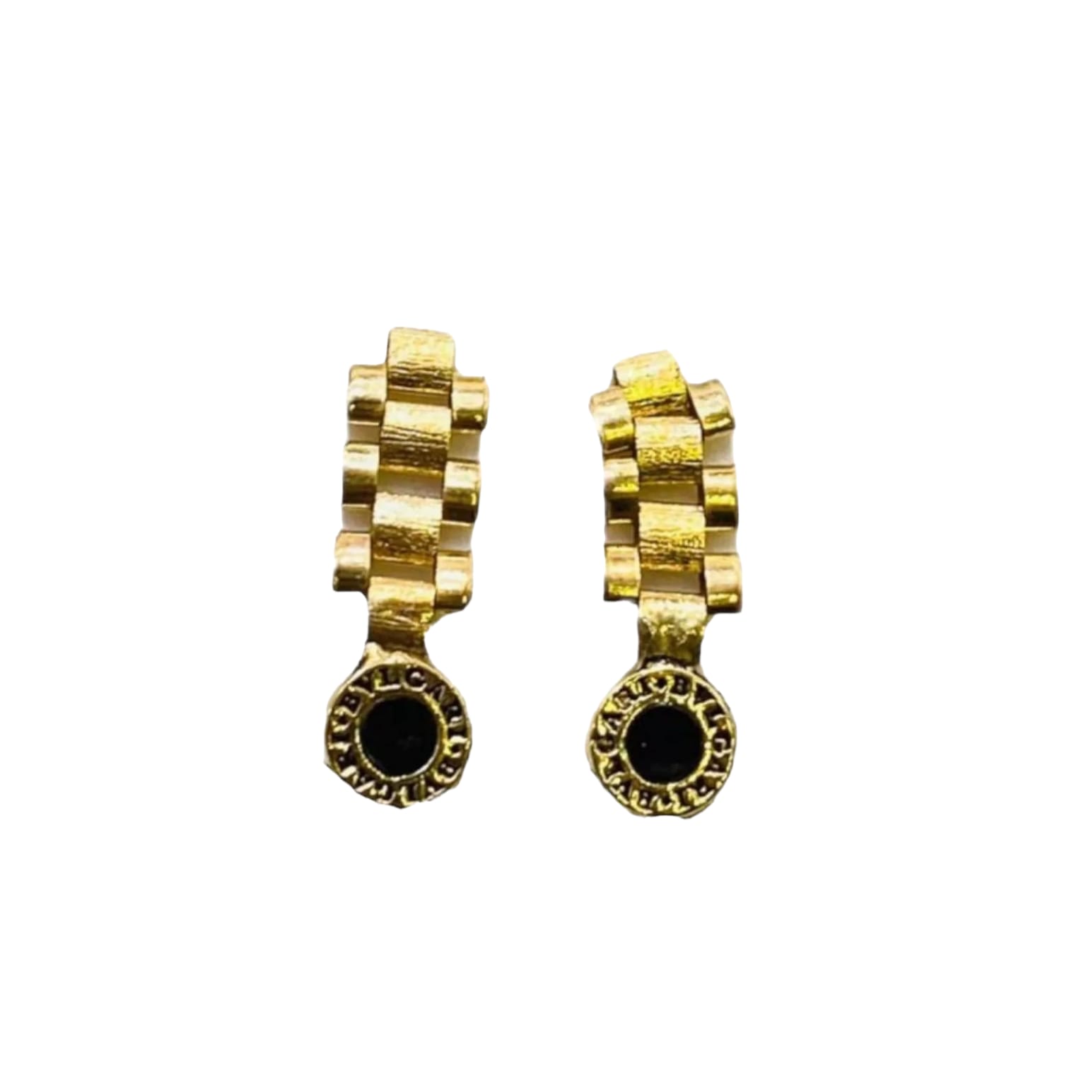Aretes Tejido Rolex Oro 14k + Obsequio