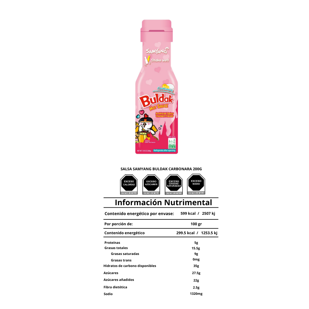 Salsa Samyang Buldak carbonara 200 gr