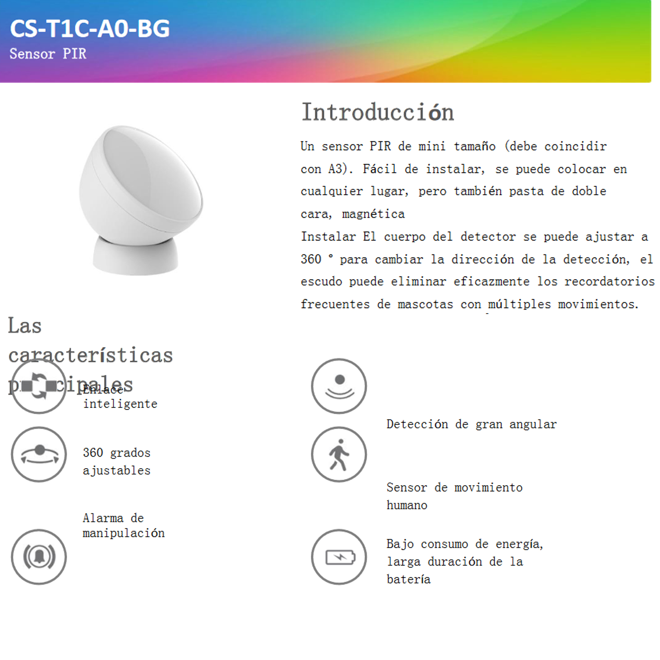 Kit De Alarma Inalámbrico Ezviz 1 Hub, 1 Sensor Pir, 1 Contacto Magnético Y 1 Smart Botón