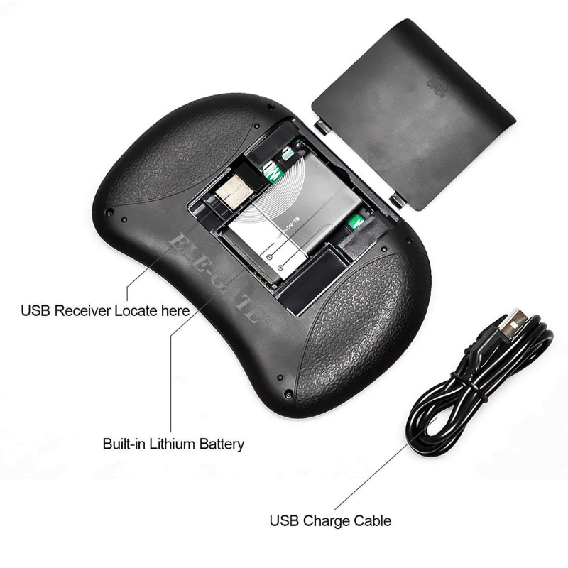 Mini Teclado Español Inalambrico Iluminado Usb Recargable Con TouchPad