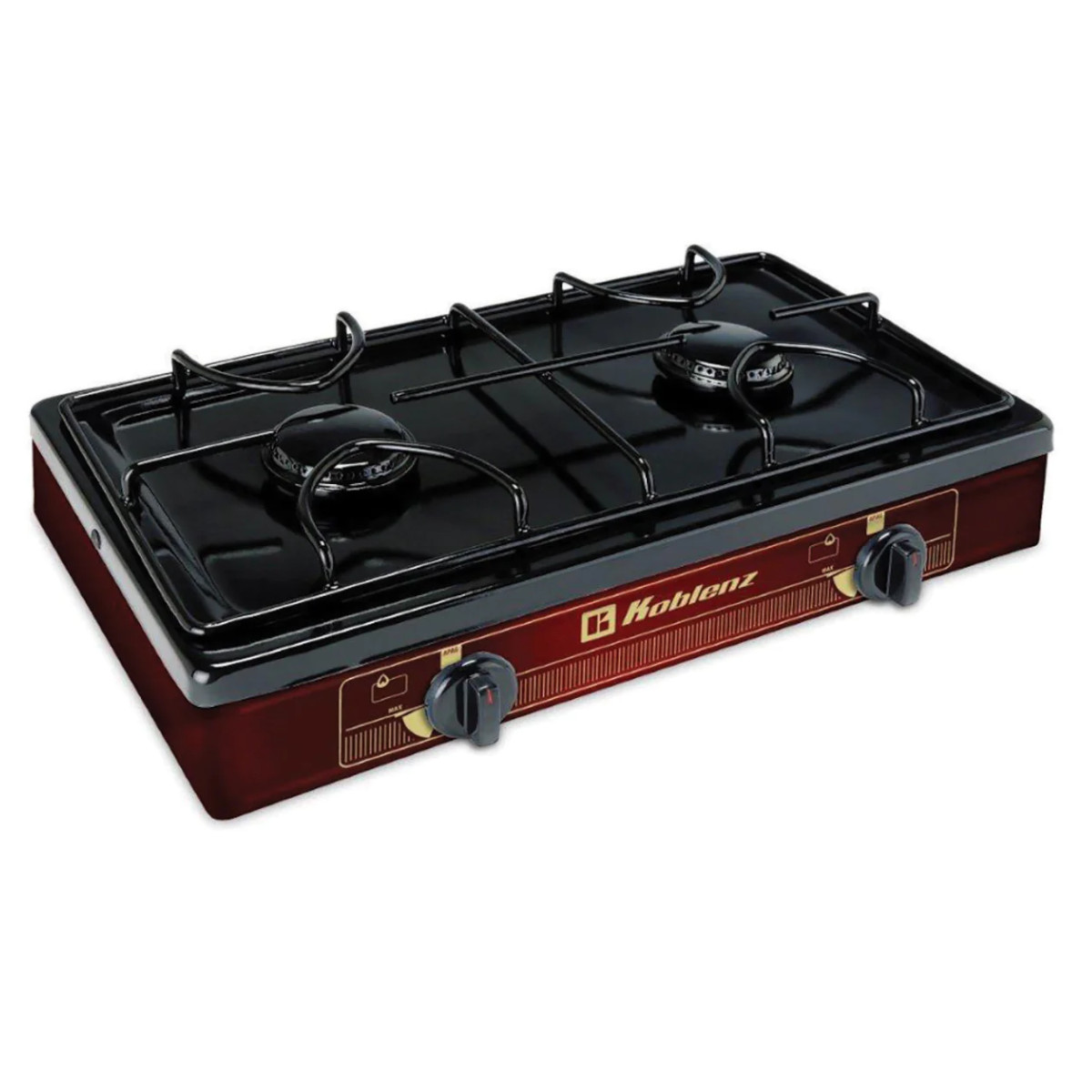 Parrilla Gas Koblenz 2 quemadores de Alambrón cubierta porcelanizada