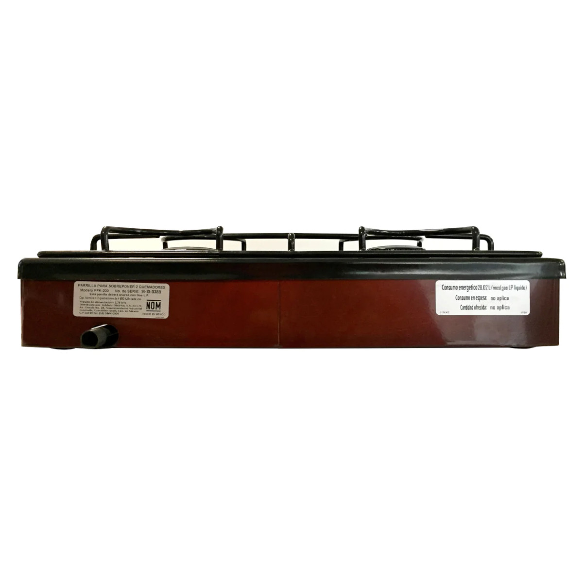 Parrilla Gas Koblenz 2 quemadores de Alambrón cubierta porcelanizada