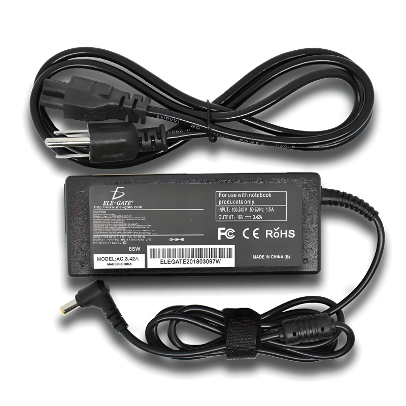 Cargador Laptop Acer Aspire Punta Amarilla 19v 3.42a 65w 5.5*1.7mm