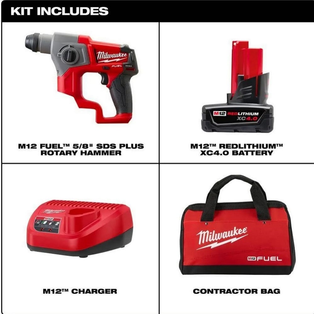  ROTOMARTILLO SDS PLUS 5/8 M12 FUEL KIT