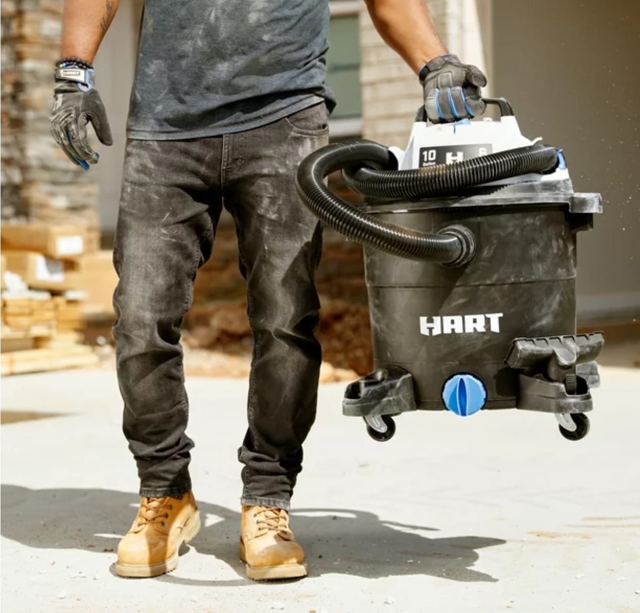 HART ASPIRADORA INDUSTRIAL 10GAL 6HP VOC1012PF 3701