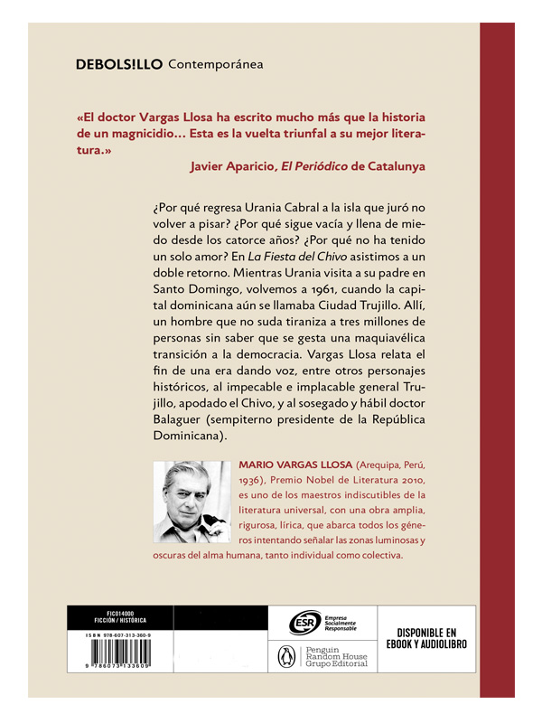 Libro La Fiesta del Chivo Autor Vargas Llosa, Mario