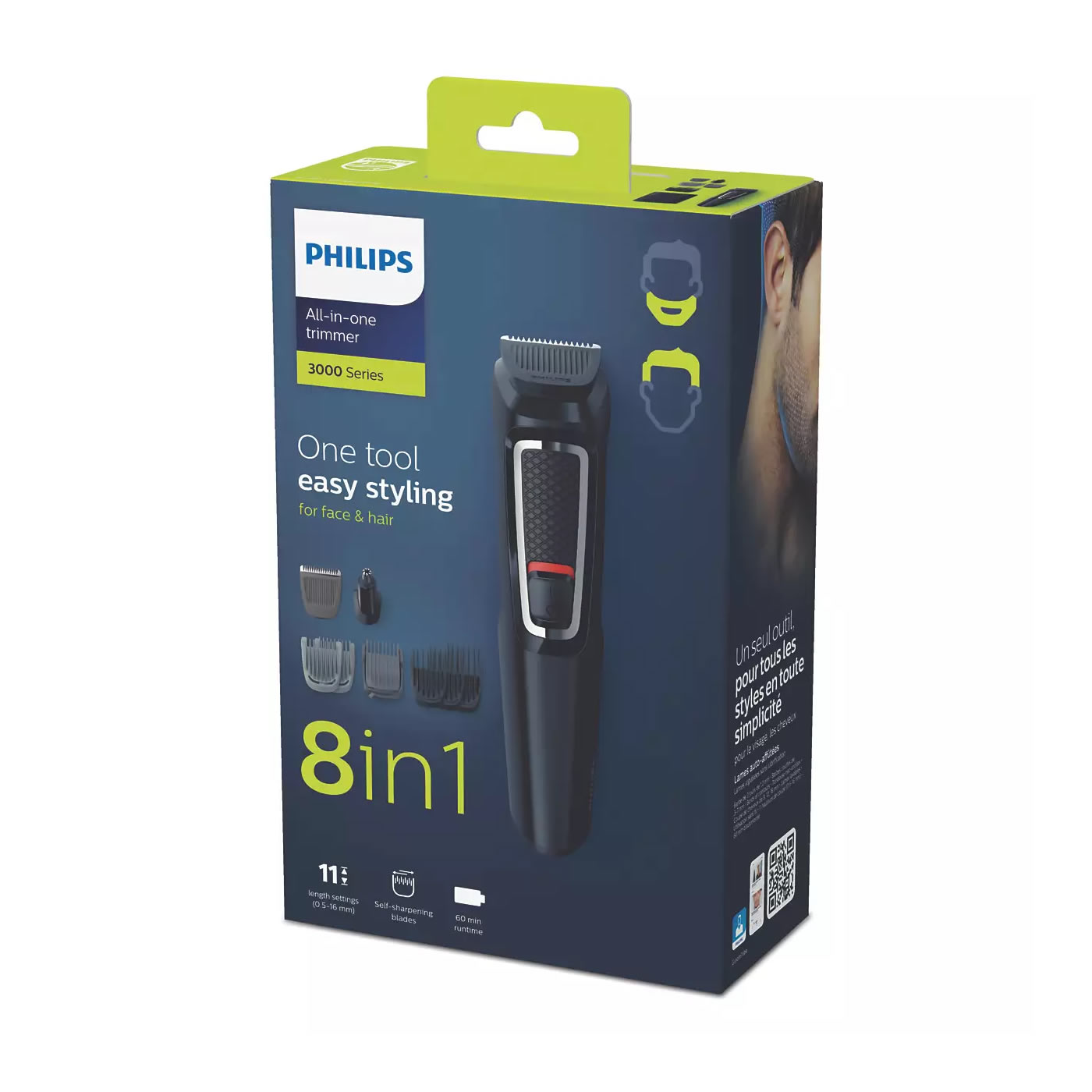 Rasuradora Philips 3000 Series MG3730/15 Para Vello Facial Y Cabello