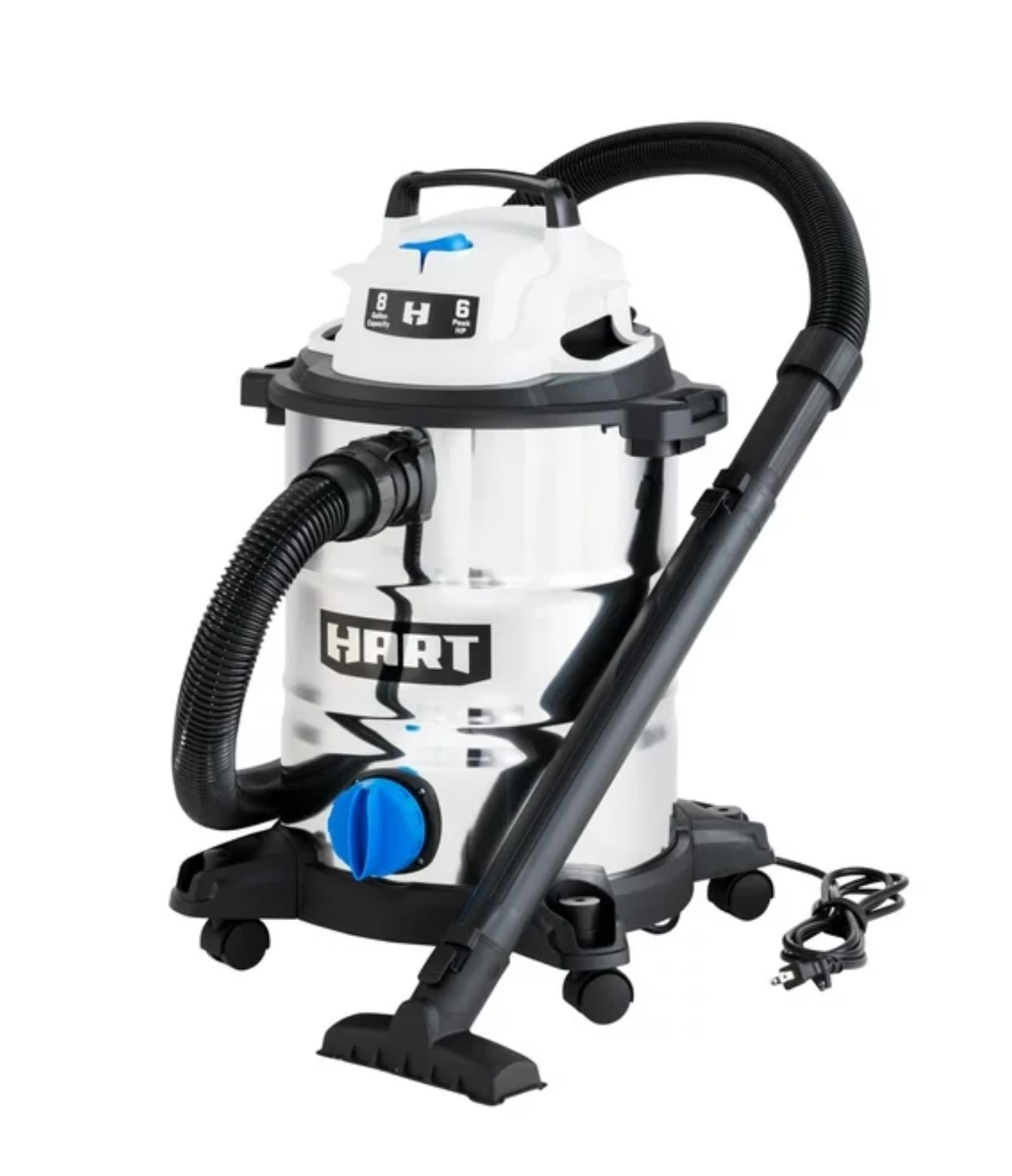 Hart aspiradora industrial Aluminio 8 Galones 6Hp VOC812SF 3701