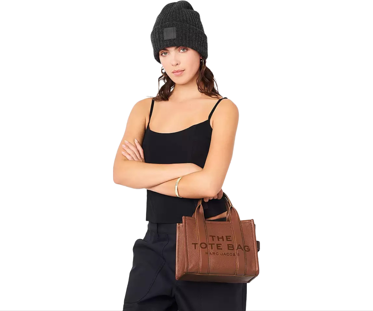 Bolsa Marc Jacobs The Leather Small Tote H009L01SP21 212 Café