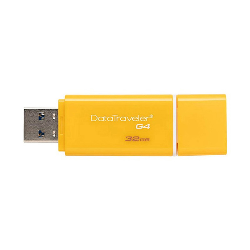 Kingston Memoria USB 3.0, Modelo DTIG4 color Amarillo de 32GB