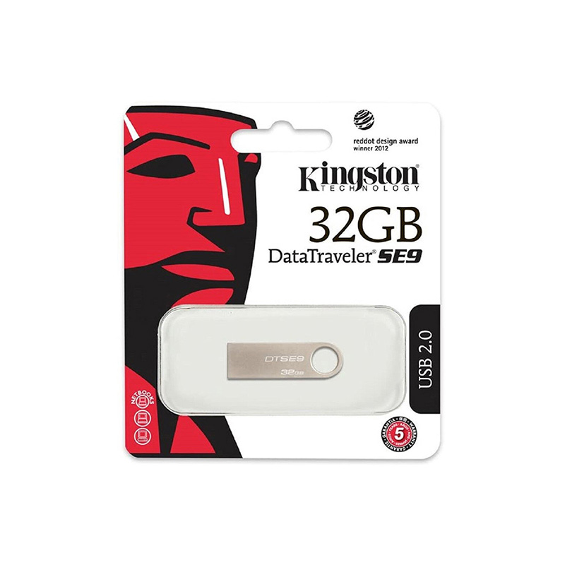 Kingston Memoria USB DataTraveler 2.0, Modelo SE9H, Metalica de 32GB