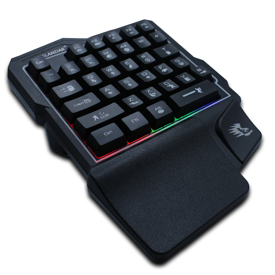 Teclado Gamer De Una Sola Mano Con Luz RGB