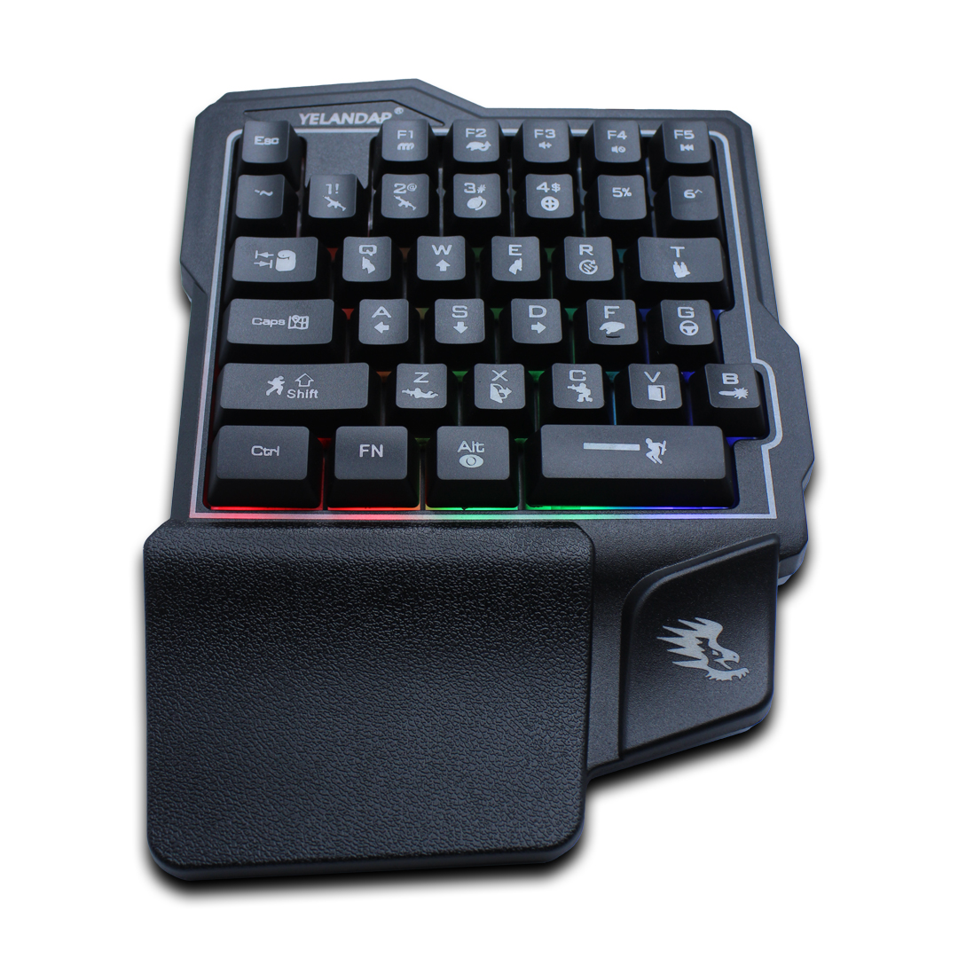 Teclado Gamer De Una Sola Mano Con Luz RGB