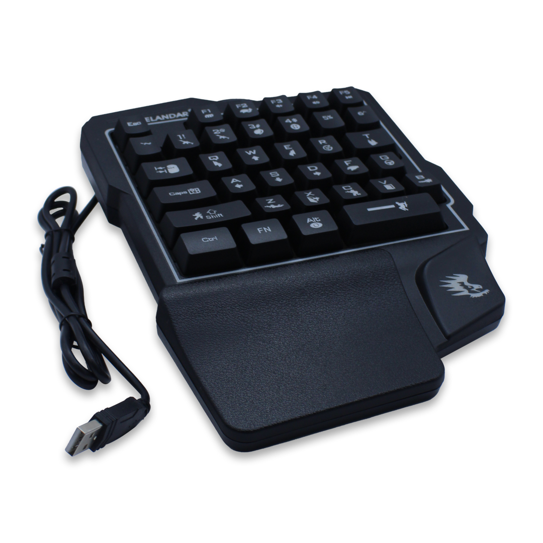 Teclado Gamer De Una Sola Mano Con Luz RGB