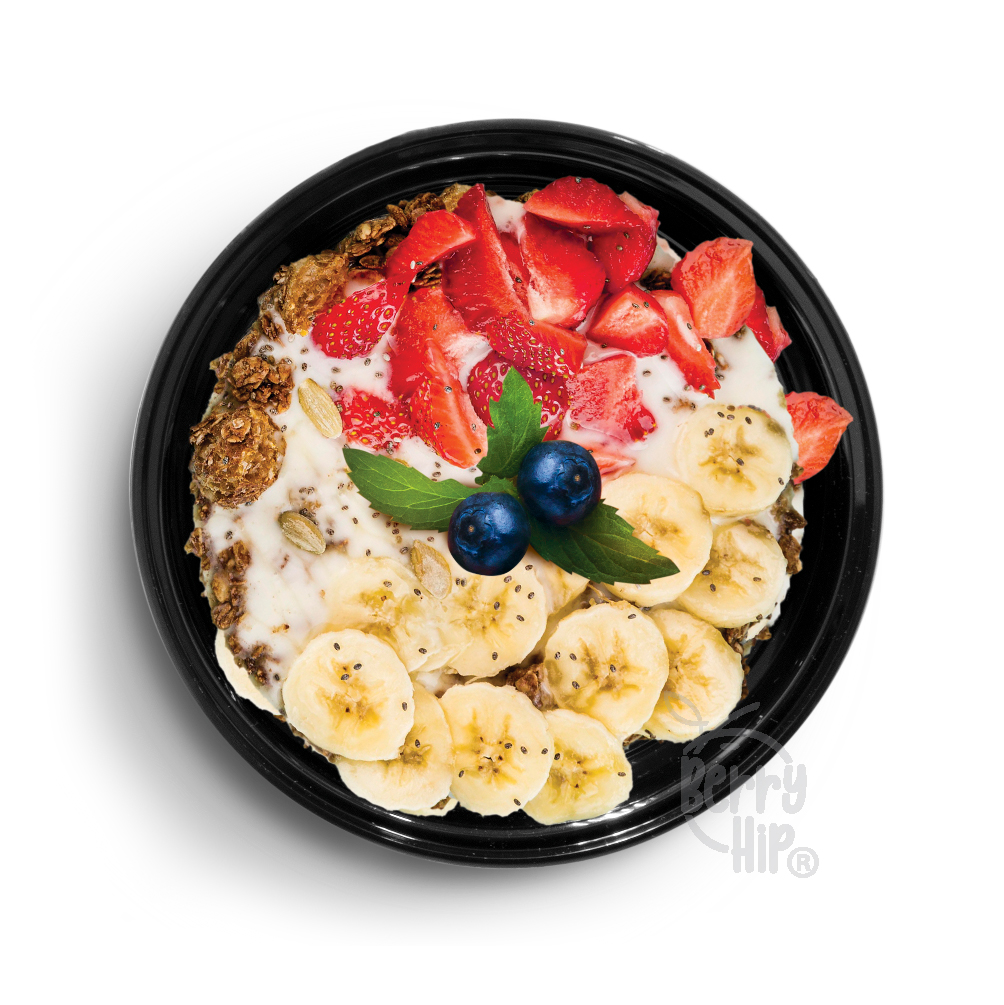 24 Contenedores Reutilizables para Alimentos, tipo Bowl Berry Hip 473 ml (16 oz),