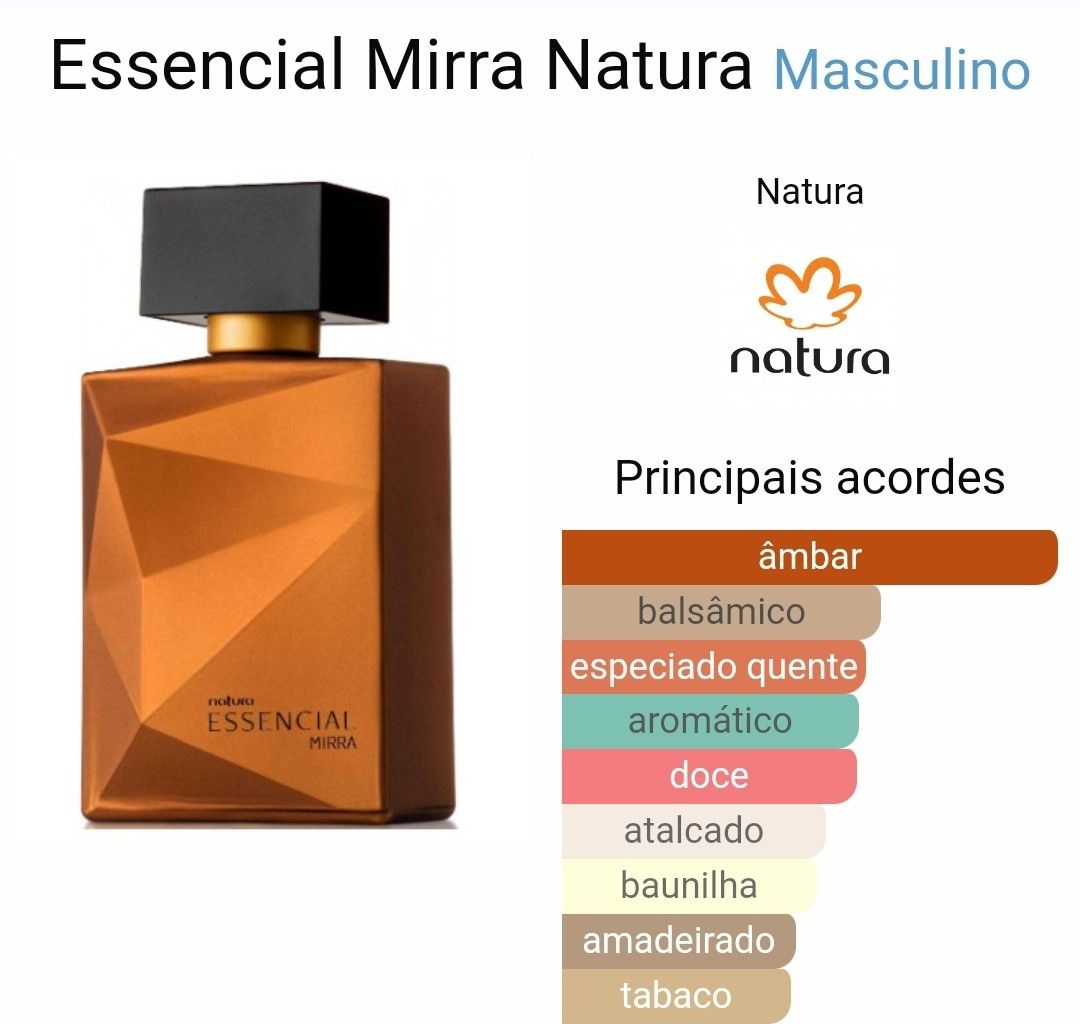 Perfume Essencial Mirra Natura masculino eau de Parfum 100ml
