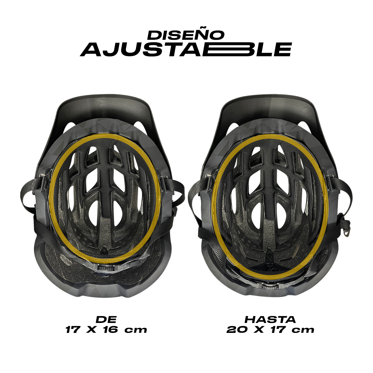 Casco Bicicleta Montaña Ciclismo Ajustable Hilos de Grafeno