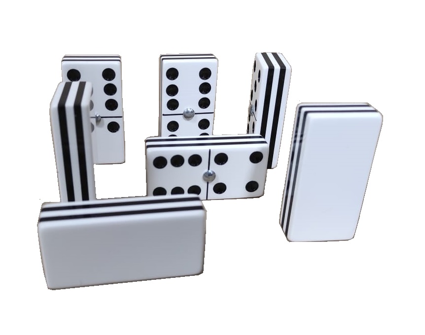 Dominó Cebra Blanco Tamaño Titán (Jumbo)