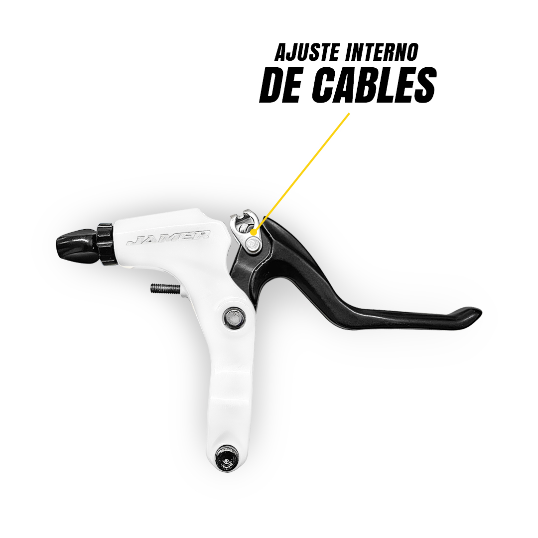 Palanca De Freno MTB Bicicleta Aluminio Blanca