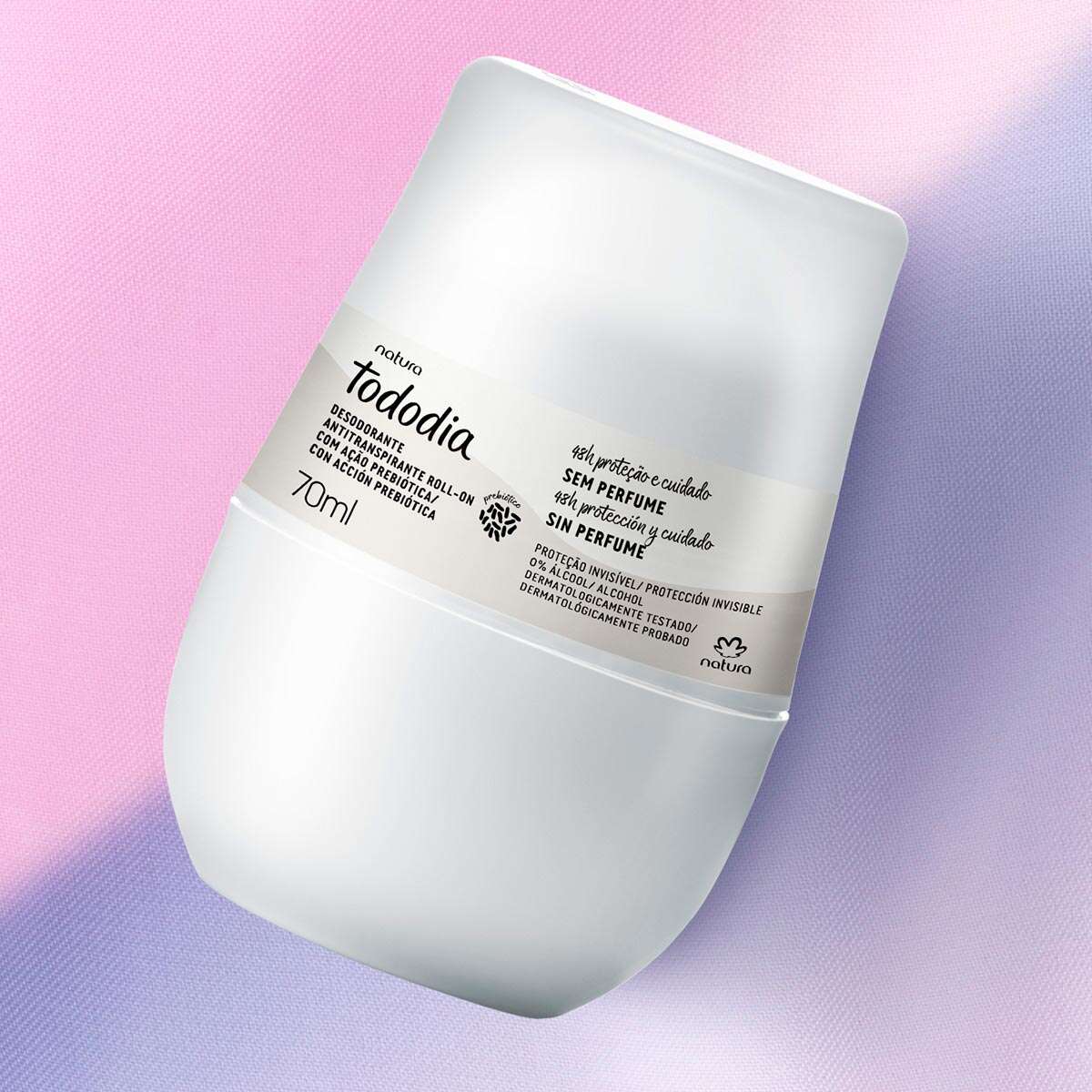 Desodorante Antitranspirante Roll-on Sin Perfume Tododia Natura 70ml Pack 3