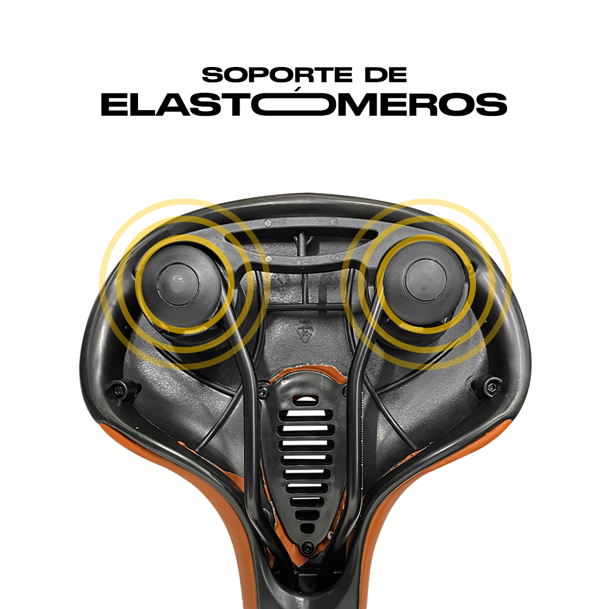 Asiento Bicicleta Prostático De Gel Confortable con Elastómeros Colosso Cafe