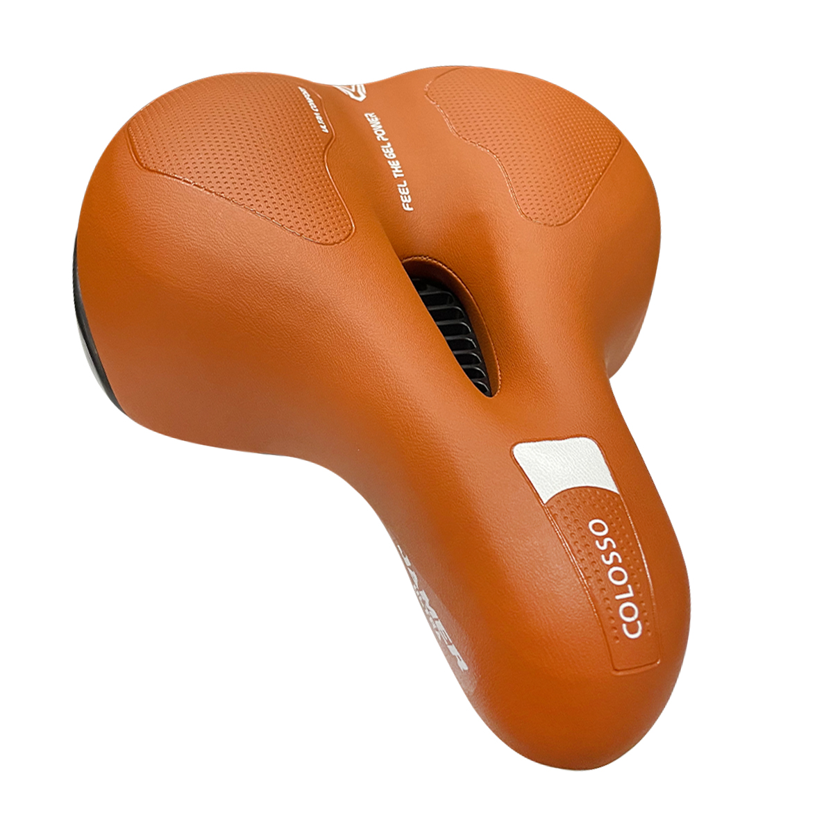 Asiento Bicicleta Prostático De Gel Confortable con Elastómeros Colosso Cafe