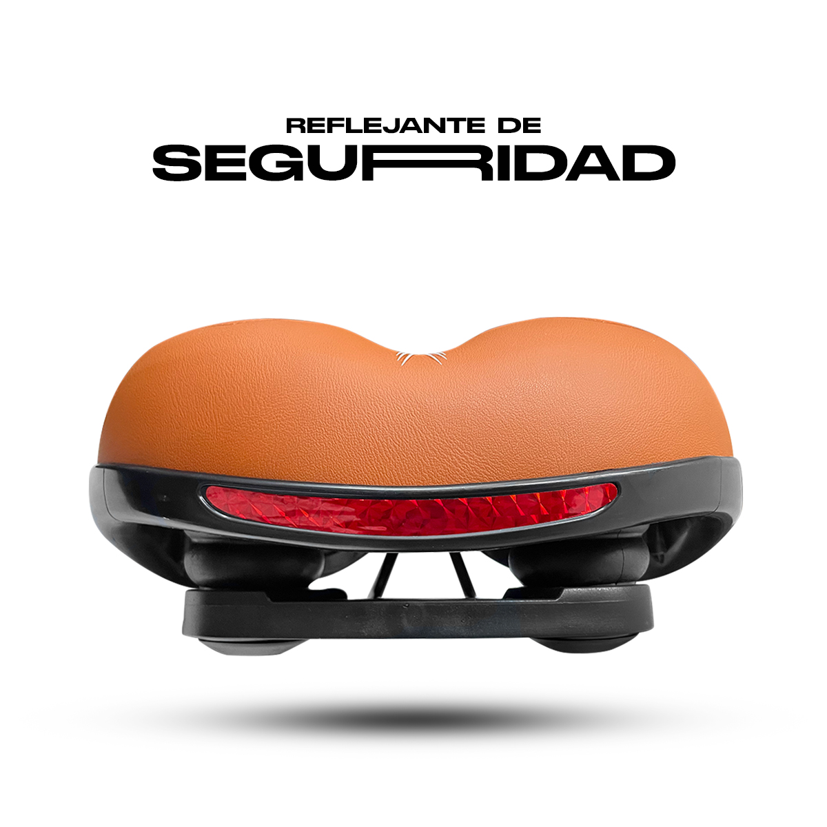 Asiento Bicicleta Prostático De Gel Confortable con Elastómeros Colosso Cafe