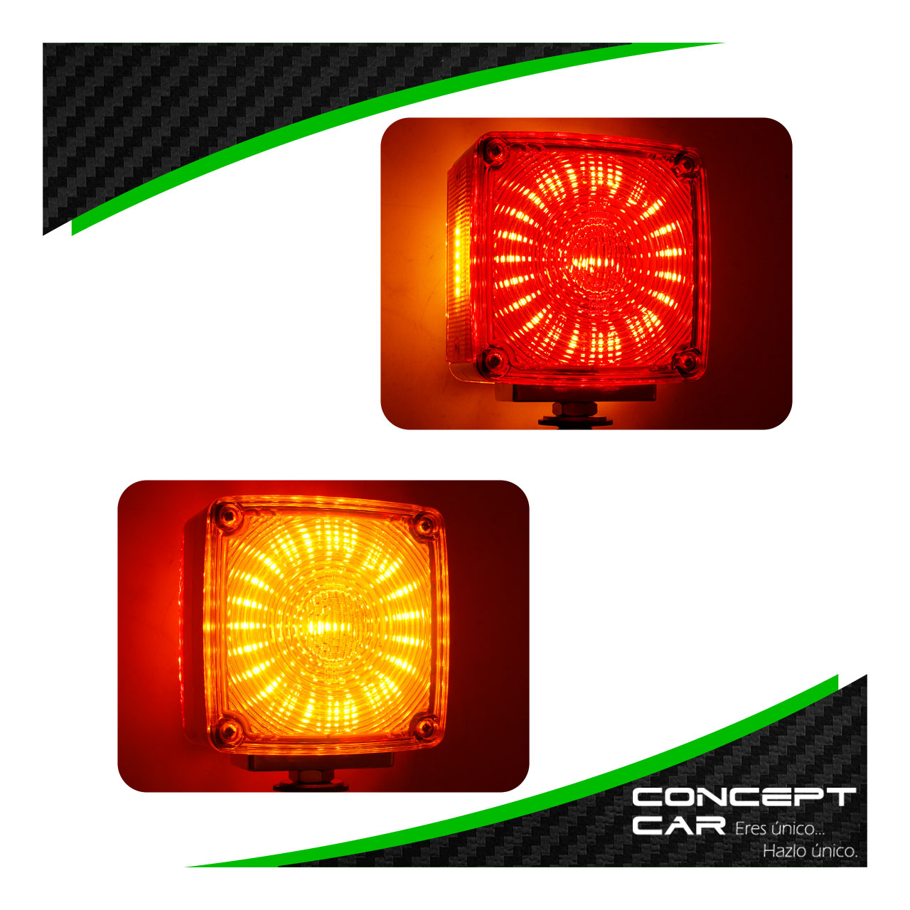 Plafon Direccional 54 Led Bicolor Kenworth Rayado 12-24v