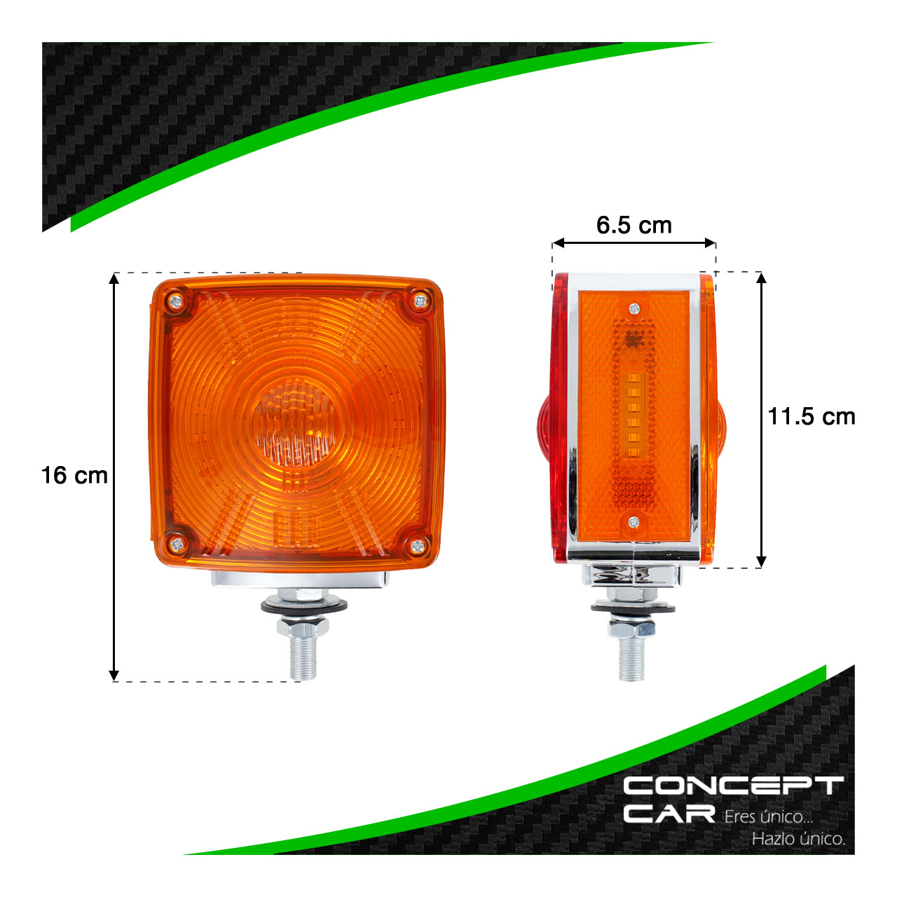 Plafon Direccional 54 Led Bicolor Kenworth Rayado 12-24v