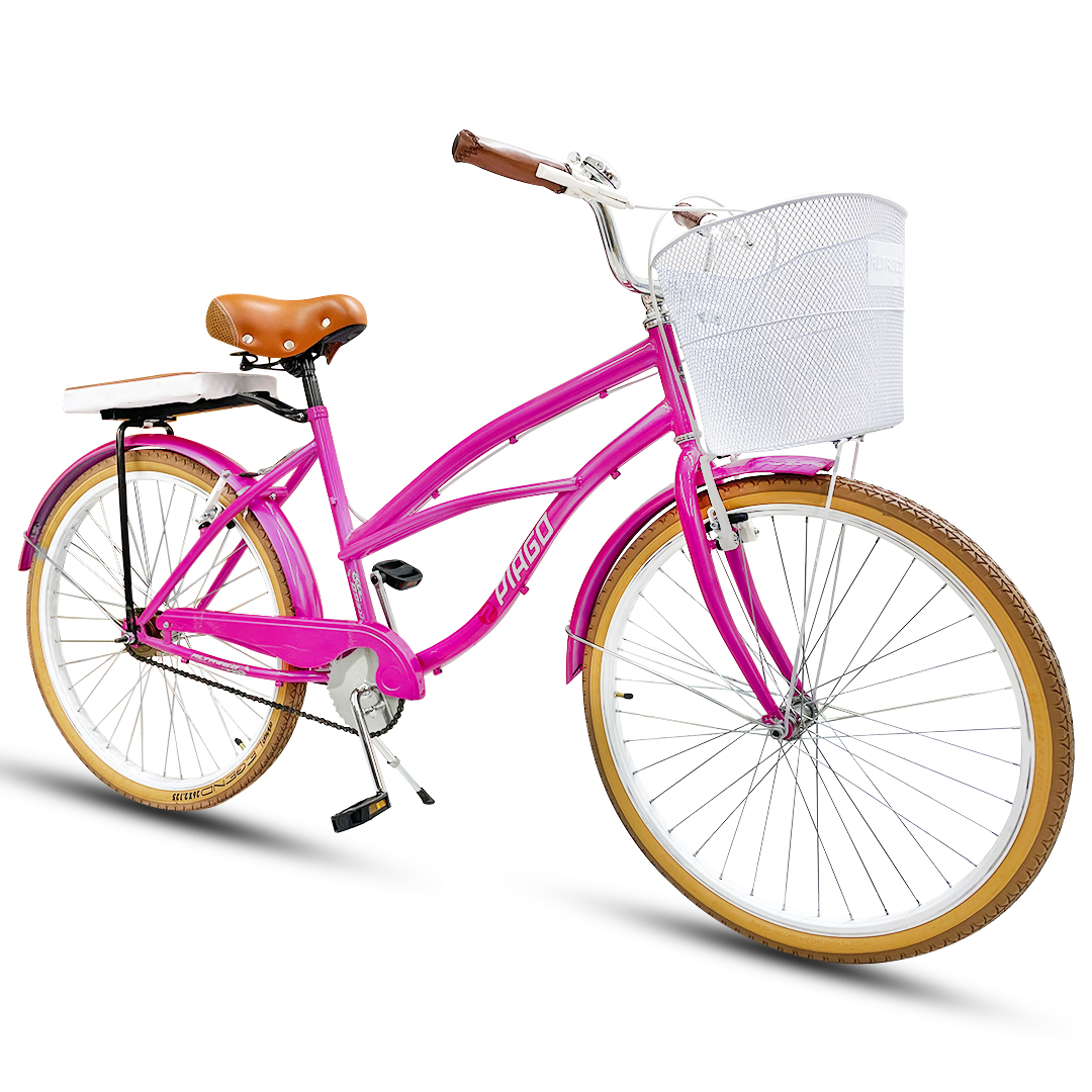 PIAGO Bicicleta R26 Ubrana Cruisier con Canastilla Y Salpicaderas Mujer ...