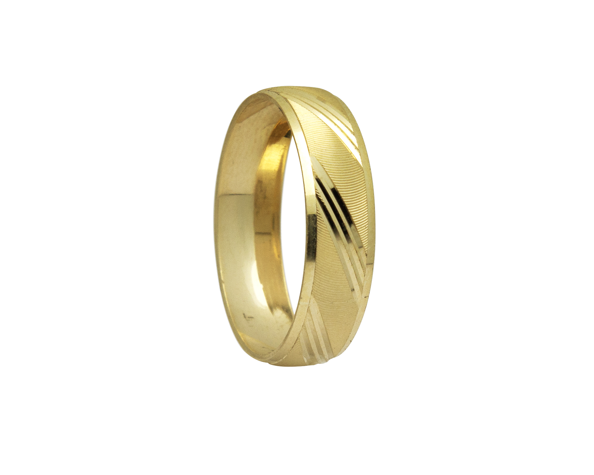 Argolla Matrimonio Oro 10K Horoz Diagonal #10 S279.