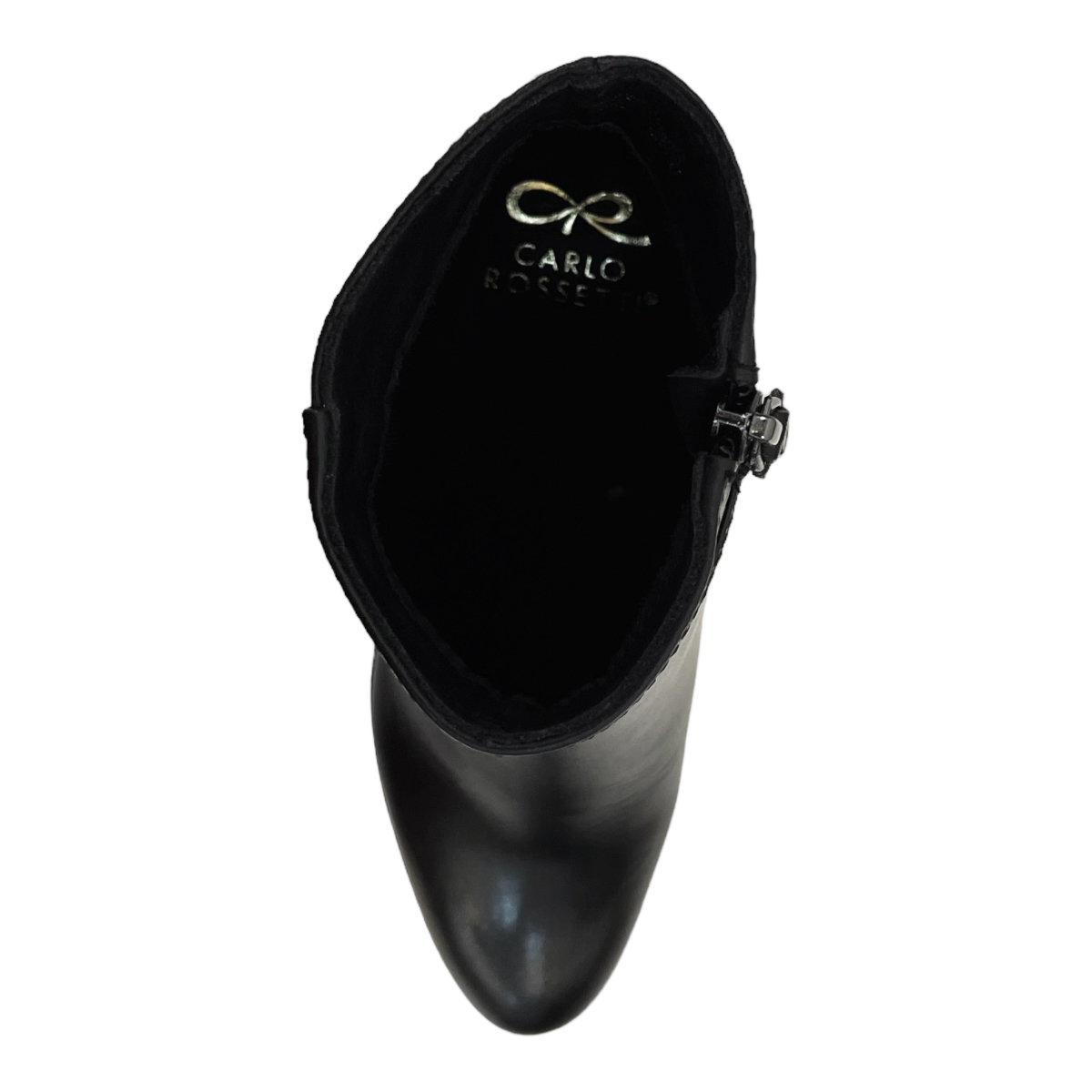 Botines Flex Negros De Dama Carlo Rossetti tacón cómodo 