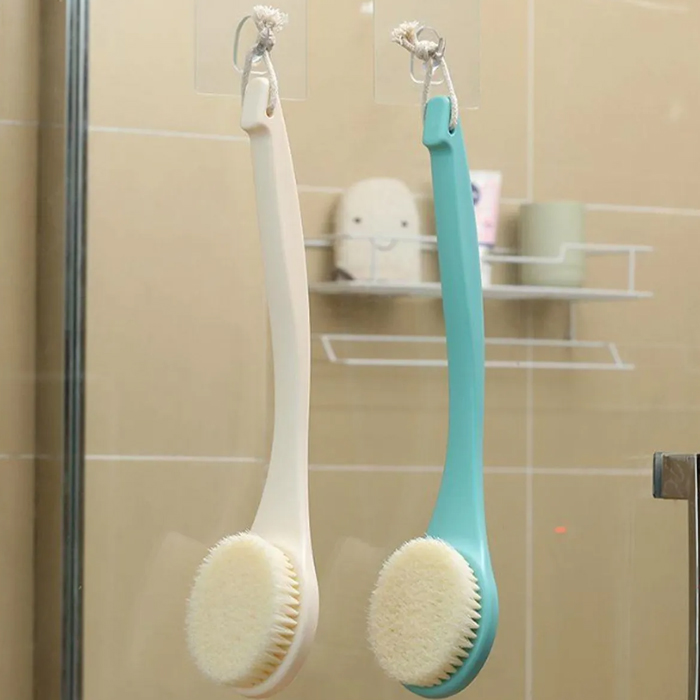 Cepillo Corporal Para Baño Mango Largo Verde Suave Fasola