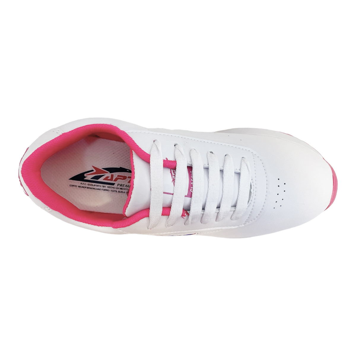 Tenis Blancos escolares Niño Niña APT Premium cómodos