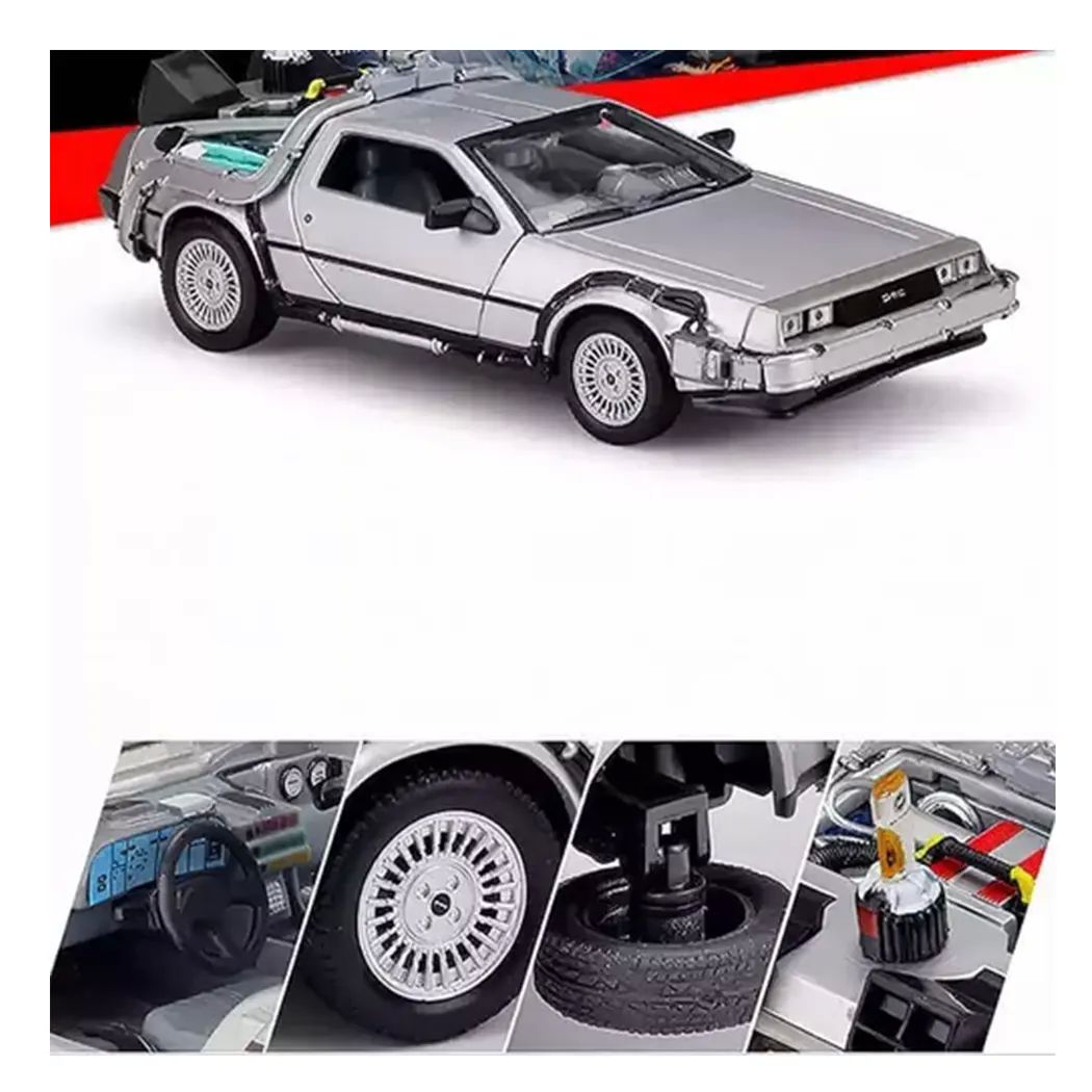 Welly 1/24 Delorean Volver A El Futuro III