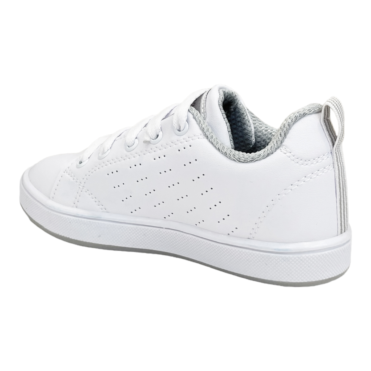Tenis blancos escolares Niña Niño APT Premium 18 al 21.5 cómodos