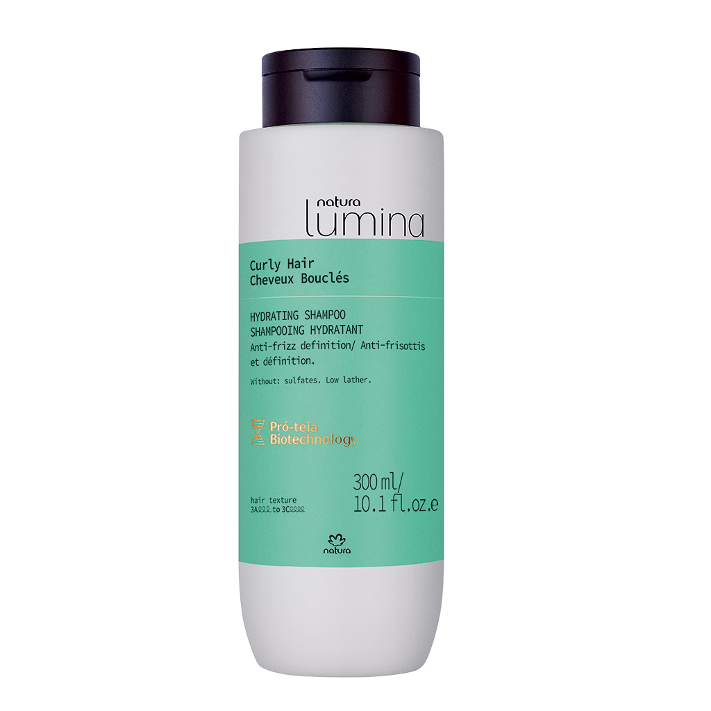 Shampoo Hidratante Antifrizz para Cabello Rizado Lumina Natura 300ml