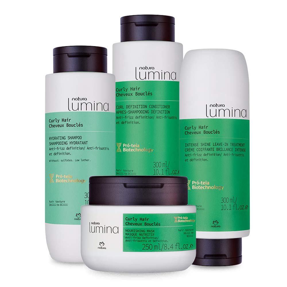 Shampoo Hidratante Antifrizz para Cabello Rizado Lumina Natura 300ml