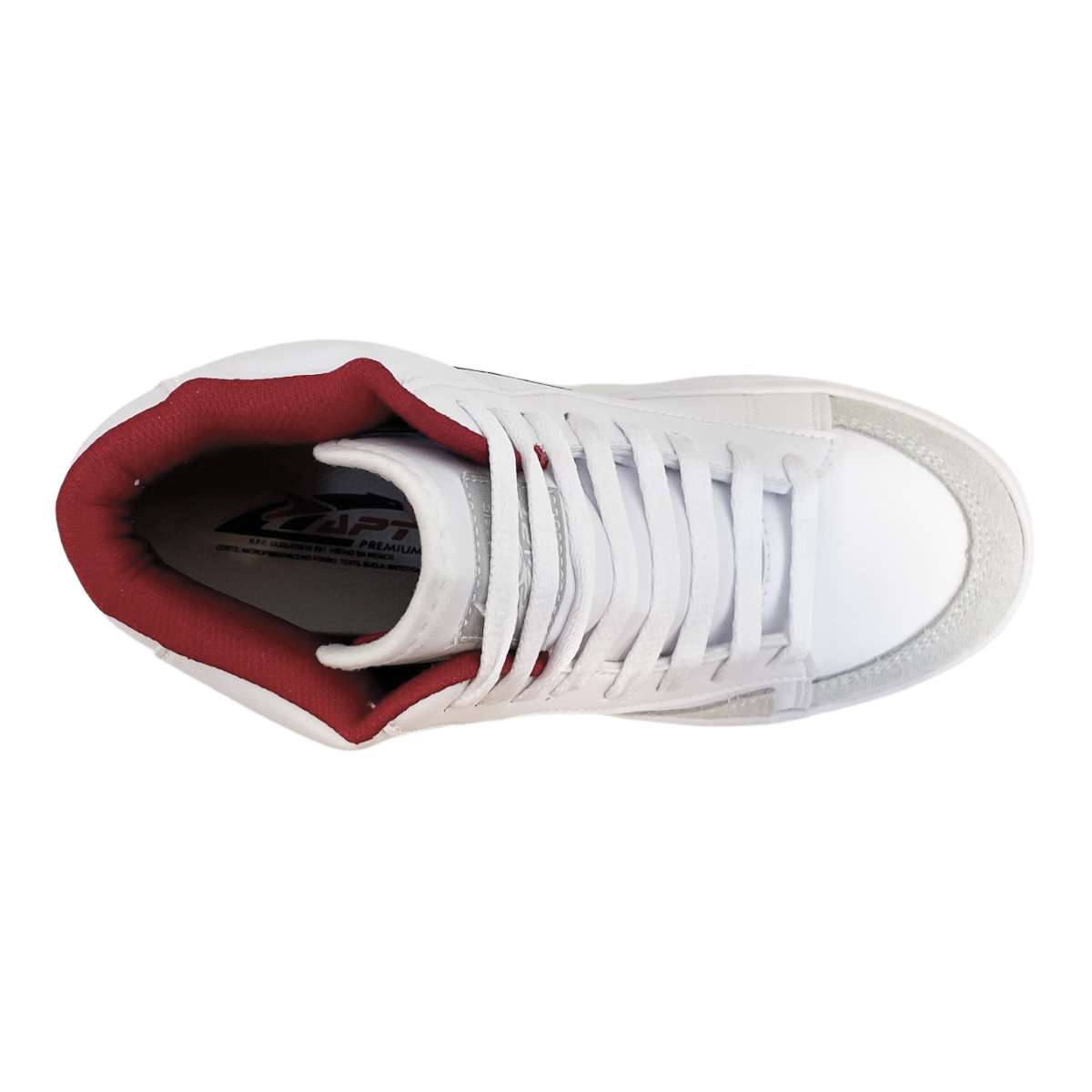 Tenis Escolares Botin Blancos Niña Juvenil Apt Premium 22 Al 26